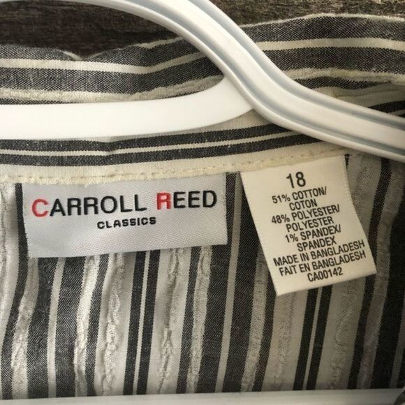 CARROLL Reed plus size 18 sleeveless button down blouse - Picture 4 of 4